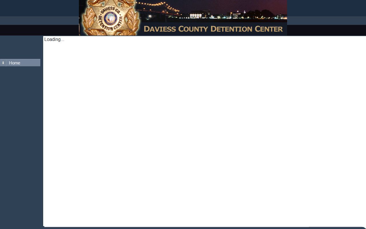 Daviess County arrest records inmate lookup entry page