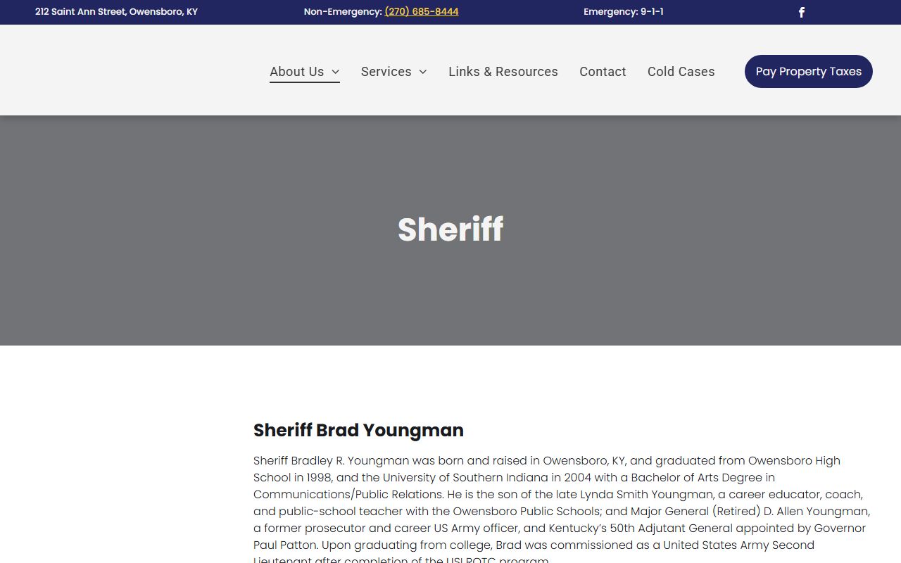 Daviess County criminal court records sheriff profile