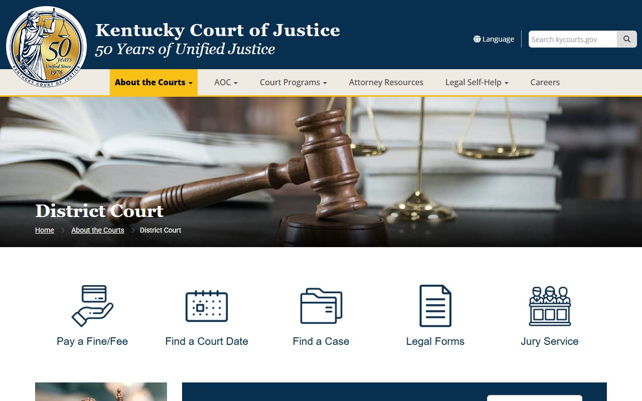 Daviess County District Court records jurisdiction information