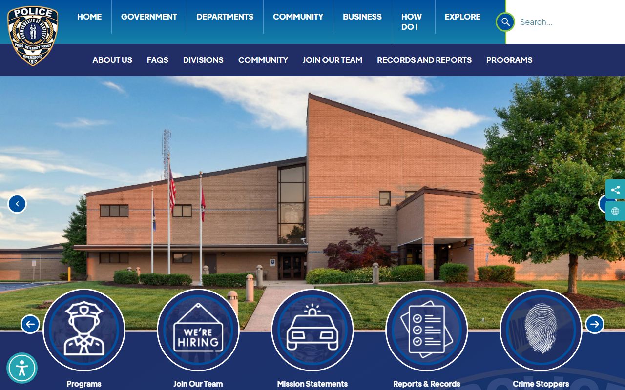 Daviess County inmate records Owensboro Police Department page