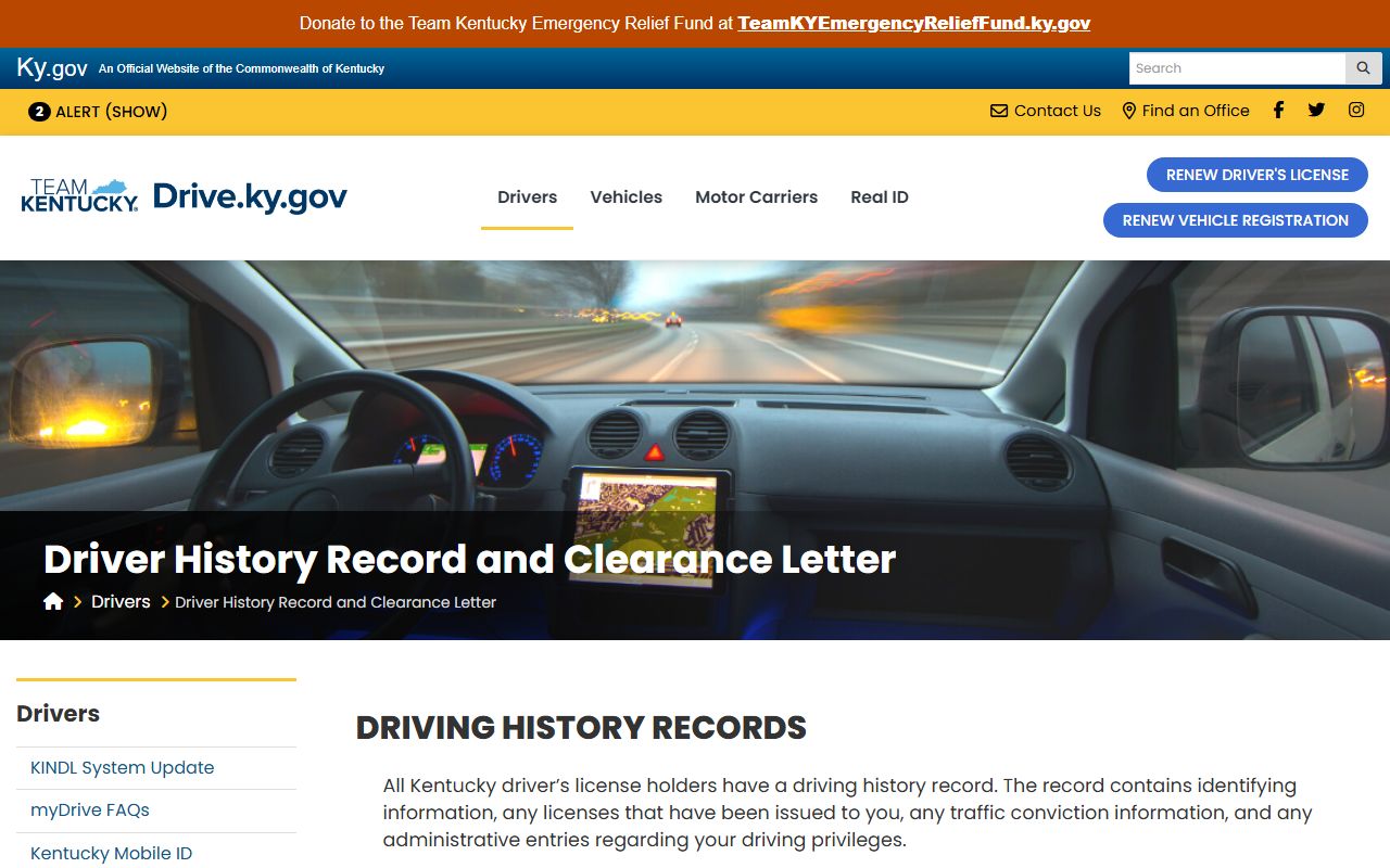 Daviess County warrant records KYTC driver history not warrant search